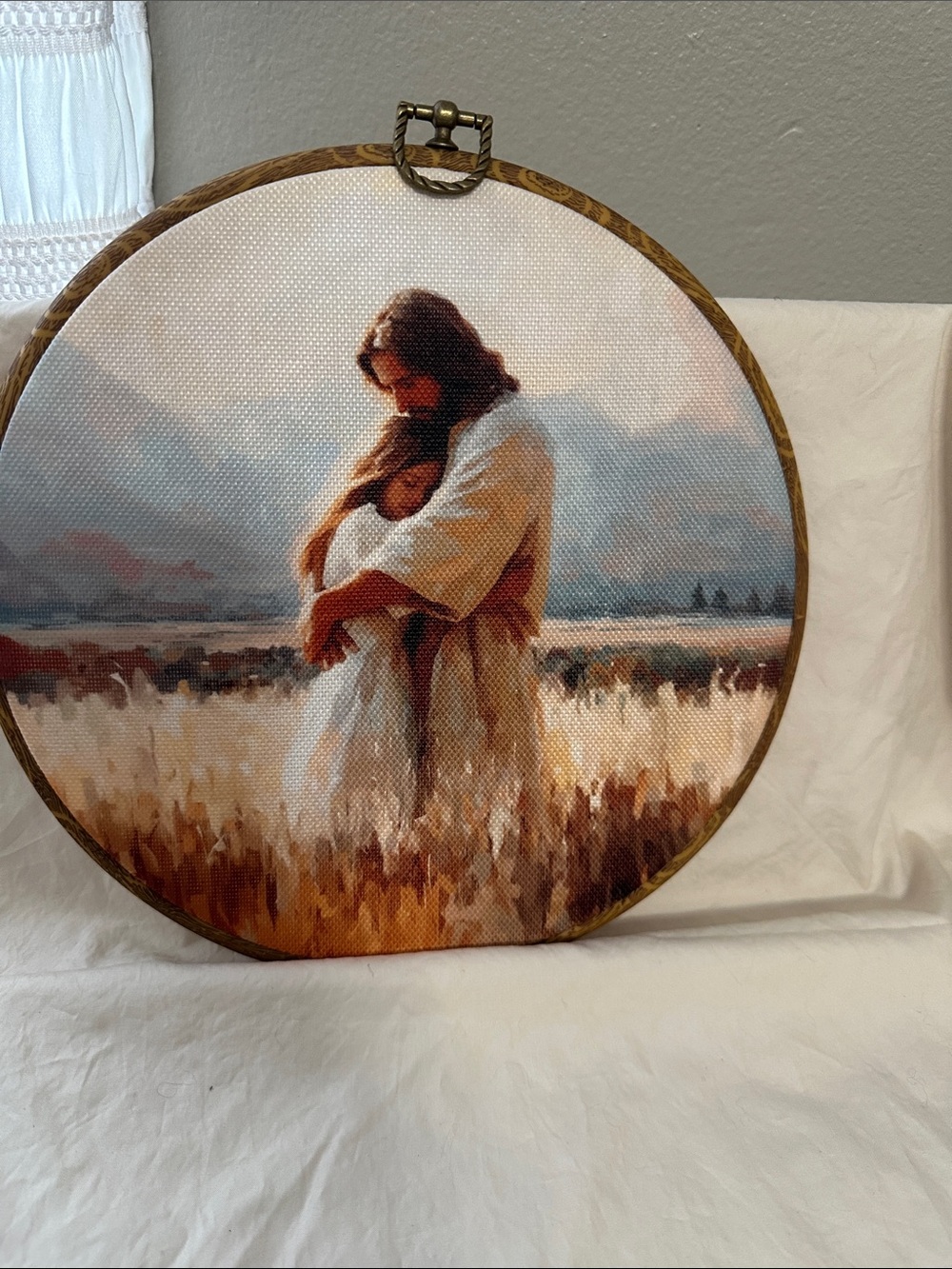 Canvas Wall Art - Serene Embrace in Warm Neutrals NWT